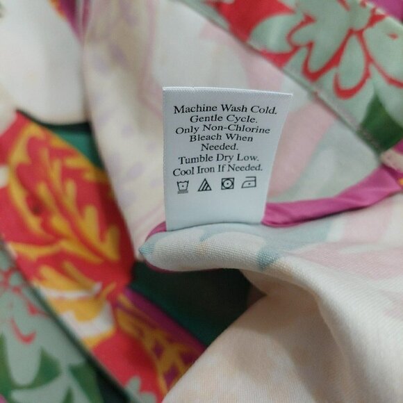 Coldwater Creek Blazer Button Front Jacket Size M Floral Colorful Artsy Retro - Picture 8 of 11